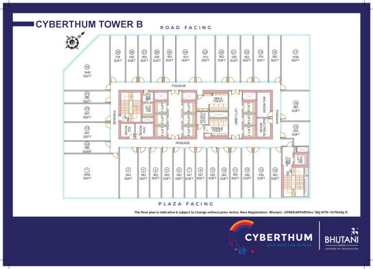 cyberthum tower b floor plan